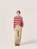 Striped Long-Sleeve Polo Shirt