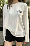 Long Sleeve Logo Embroidered Tee