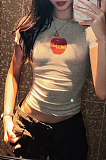 Printed Cropped Tee