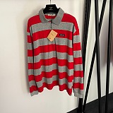 Striped Long-Sleeve Polo Shirt