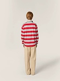 Striped Long-Sleeve Polo Shirt