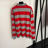 Striped Long-Sleeve Polo Shirt