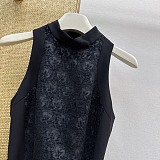 Off-shoulder Jacquard Midi Dress