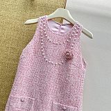 Pearl Detailed Jacquard Mini Dress