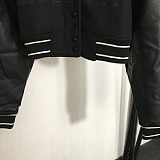 Logo Cropped Varsity Jacket