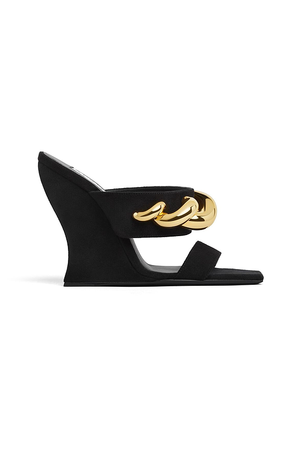 WAVE JEWEL MULES IN SUEDE