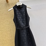 Off-shoulder Jacquard Midi Dress