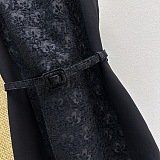 Off-shoulder Jacquard Midi Dress