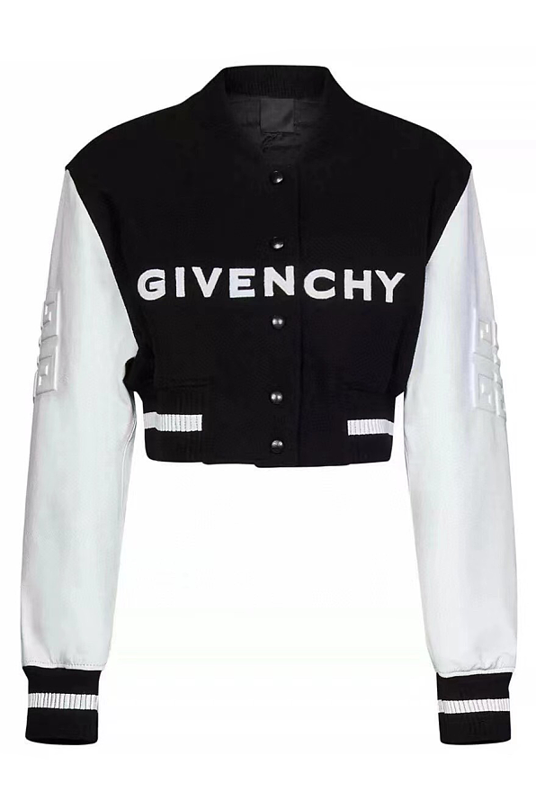 Logo Cropped Varsity Jacket
