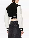 Logo Cropped Varsity Jacket
