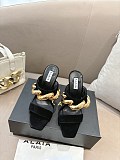 WAVE JEWEL MULES IN SUEDE