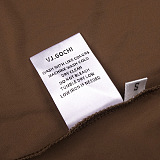 Brown Deep V-Neck Draped Waist Maxi Dress
