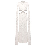 Lace Cape Sleeve Dress