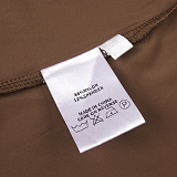 Brown Deep V-Neck Draped Waist Maxi Dress
