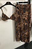 Leopard Printed Bra & Skirt
