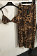 Leopard Printed Bra & Skirt