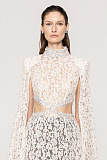 Lace Cape Sleeve Dress