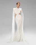 Lace Cape Sleeve Dress
