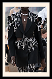 Black Crystal Embellished Cut-Out Blazer Mini Dress