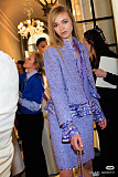 Cotton tweed & Sequins  Lilac Skirt