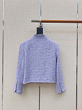 Cotton tweed & Sequins  Lilac Skirt