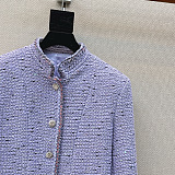 Cotton tweed & Sequins  Lilac Skirt