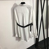 Cotton Shirt with Bag Belt