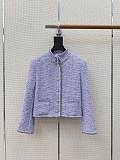 Cotton tweed & Sequins  Lilac Skirt