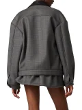 Women’s Prince of Wales Check and Bonded Jersey Blouson Jacket