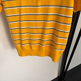 Striped Polo Tee Top