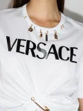 Charm-embellished Logo-print T-shirt