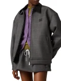 Women’s Prince of Wales Check and Bonded Jersey Blouson Jacket