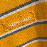 Striped Polo Tee Top