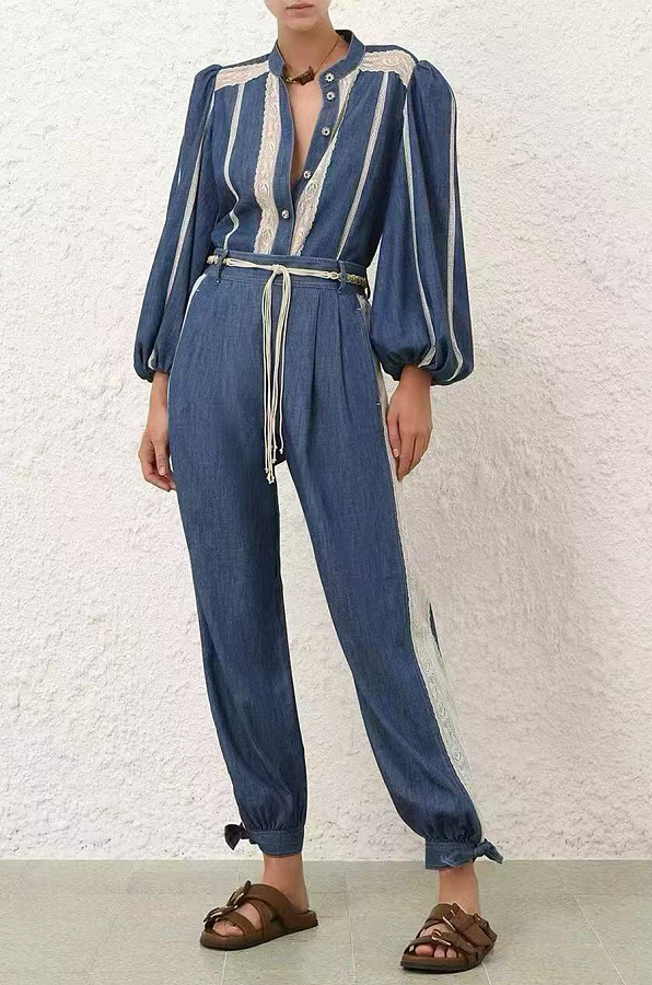 Awaken Denim Harem Pant & Shirt