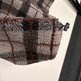 Checked Teddy Zipper Jacket