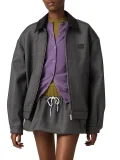 Women’s Prince of Wales Check and Bonded Jersey Blouson Jacket