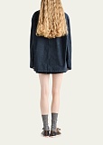 Leather-Collar Canvas Utility Jacket
