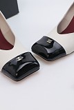 Lambskin & Patent Calfskin  Beige & Black Spring Summer 2026