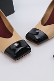 Lambskin & Patent Calfskin  Beige & Black Spring Summer 2026