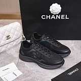 Calfskin & Mesh Sneaker Black & White