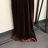 Velvet Gown with Gold Medallion