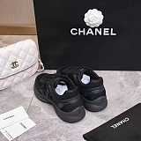 Calfskin & Mesh Sneaker Black & White