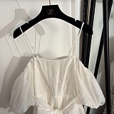 Smocked Bodice Botanical Print Dress