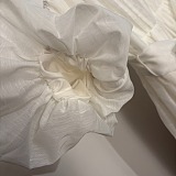 Smocked Bodice Botanical Print Dress