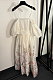 Smocked Bodice Botanical Print Dress