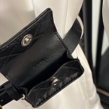 Logo Embroidered Shirt Dress with Waist Bag