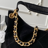 Maxi Hobo Bag (Suede Black)