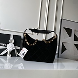 Maxi Hobo Bag (Suede Black)