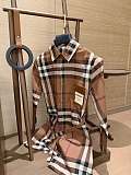 Brown Plaid Shirt Dress