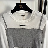 Patchwork Long Sleeve Top